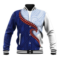 Ula Fala Red Samoa Chief Baseball Jacket Samoan Art Black Tribal