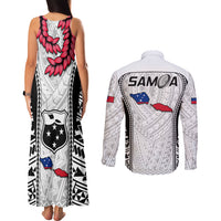 Samoa Rugby Couples Matching Tank Maxi Dress and Long Sleeve Button Shirts Go Champions World Cup 2023 Polynesian Unique LT9 - Polynesian Pride