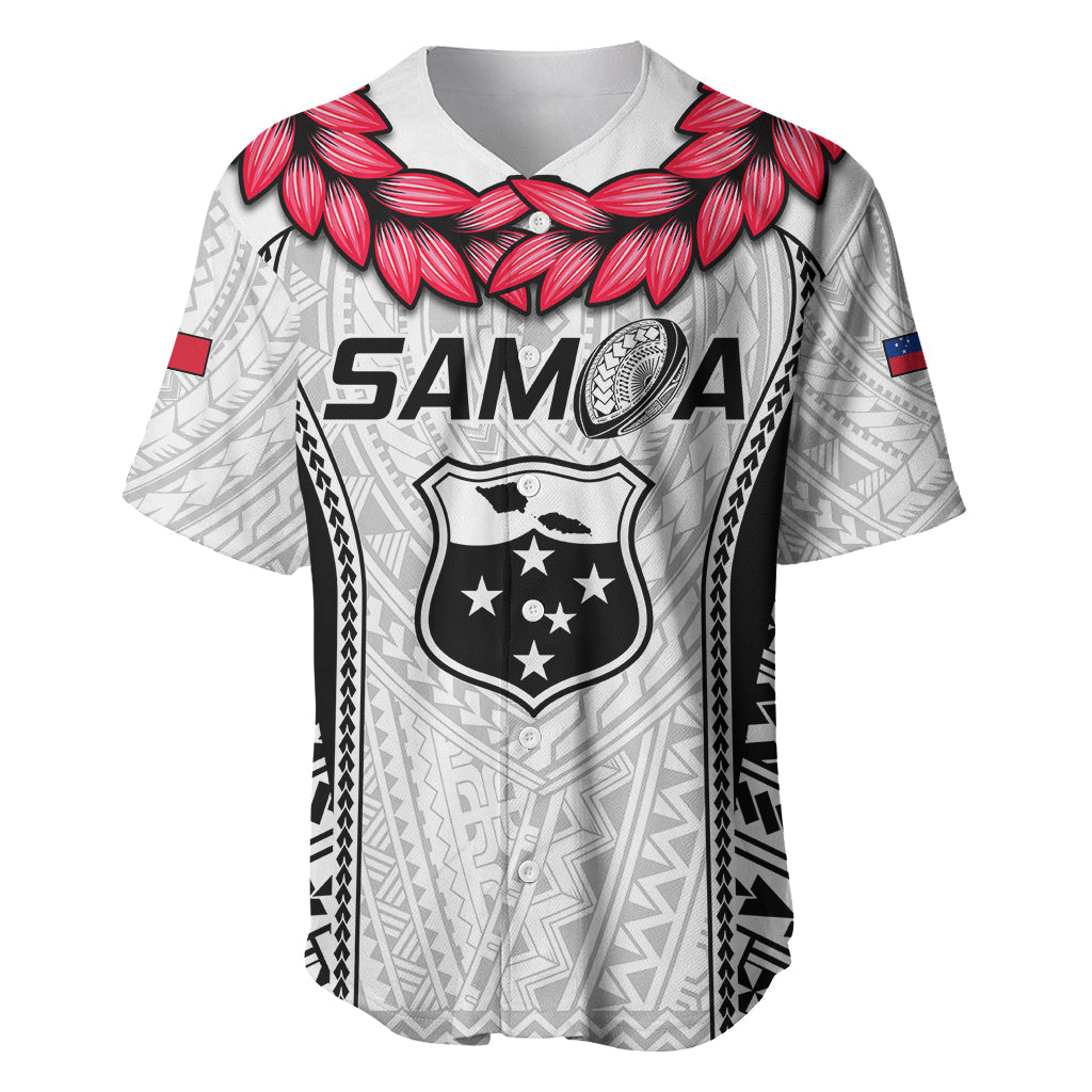 Custom Samoa Rugby Baseball Jersey Go Champions World Cup 2023 Polynesian Unique LT9 White - Polynesian Pride