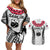 Custom Samoa Rugby Couples Matching Off Shoulder Short Dress and Hawaiian Shirt Go Champions World Cup 2023 Polynesian Unique LT9 White - Polynesian Pride