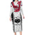 Custom Samoa Rugby Long Sleeve Bodycon Dress Go Champions World Cup 2023 Polynesian Unique LT9 Long Dress White - Polynesian Pride