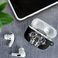 Aotearoa Kowhaiwhai Poutama Black Motif AirPods Case LT9 - Polynesian Pride