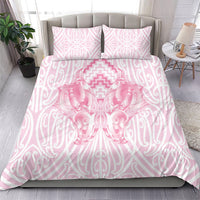 Aotearoa Kowhaiwhai Poutama Pink Motif Bedding Set LT9 - Polynesian Pride