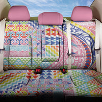 Maori Kowhaiwhai Taniko Patchwork Rainbow Motifs Back Car Seat Cover LT9 One Size Rainbow - Polynesian Pride
