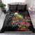 Meri Kirihimete Kakapo Bedding Set Black Silver Fern Christmas Vibe