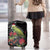 Meri Kirihimete Kakapo Luggage Cover Black Silver Fern Christmas Vibe