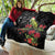 Meri Kirihimete Kakapo Quilt Black Silver Fern Christmas Vibe