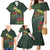 Meri Kirihimete Kakapo Family Matching Mermaid Dress and Hawaiian Shirt Green Silver Fern Christmas Vibe