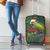 Meri Kirihimete Kakapo Luggage Cover Green Silver Fern Christmas Vibe