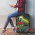 Meri Kirihimete Kakapo Luggage Cover Green Silver Fern Christmas Vibe