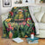 Meri Kirihimete Kakapo Blanket New Zealand Christmas with Tropical Vibe