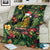 Meri Kirihimete Kakapo Blanket New Zealand Christmas with Tropical Vibe