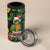 Meri Kirihimete Kakapo 4 in 1 Can Cooler Tumbler New Zealand Christmas with Tropical Vibe