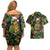 Meri Kirihimete Kakapo Couples Matching Off Shoulder Short Dress and Hawaiian Shirt New Zealand Christmas with Tropical Vibe