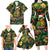 Meri Kirihimete Kakapo Family Matching Long Sleeve Bodycon Dress and Hawaiian Shirt New Zealand Christmas with Tropical Vibe