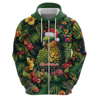 Meri Kirihimete Kakapo Hoodie New Zealand Christmas with Tropical Vibe