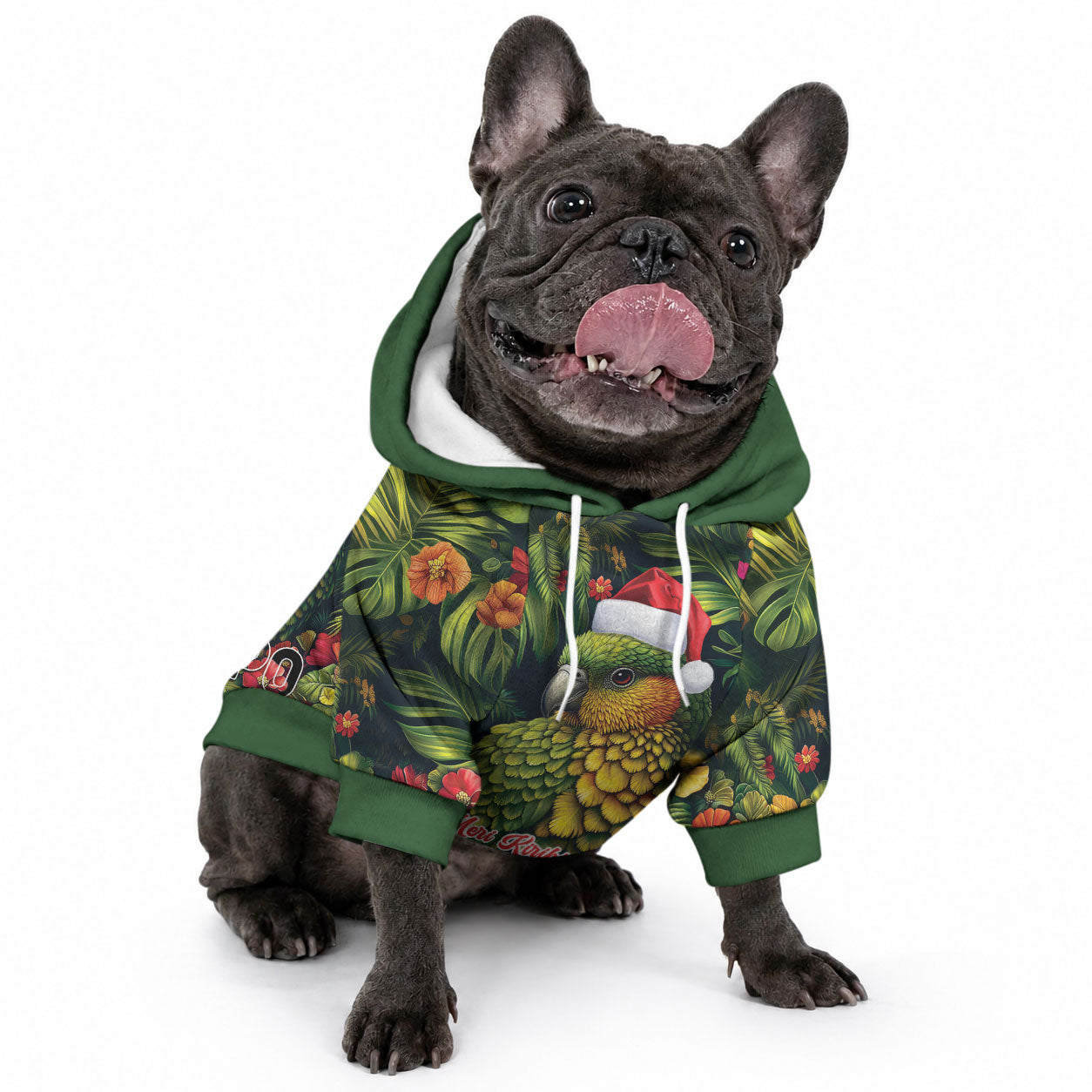 Meri Kirihimete Kakapo Pet Hoodie New Zealand Christmas with Tropical Vibe LT9 - Polynesian Pride