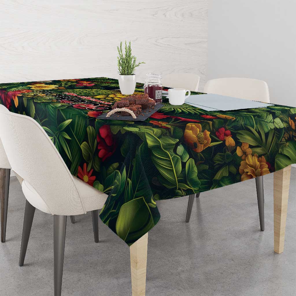Meri Kirihimete Kakapo Tablecloth New Zealand Christmas with Tropical Vibe LT9 - Polynesian Pride