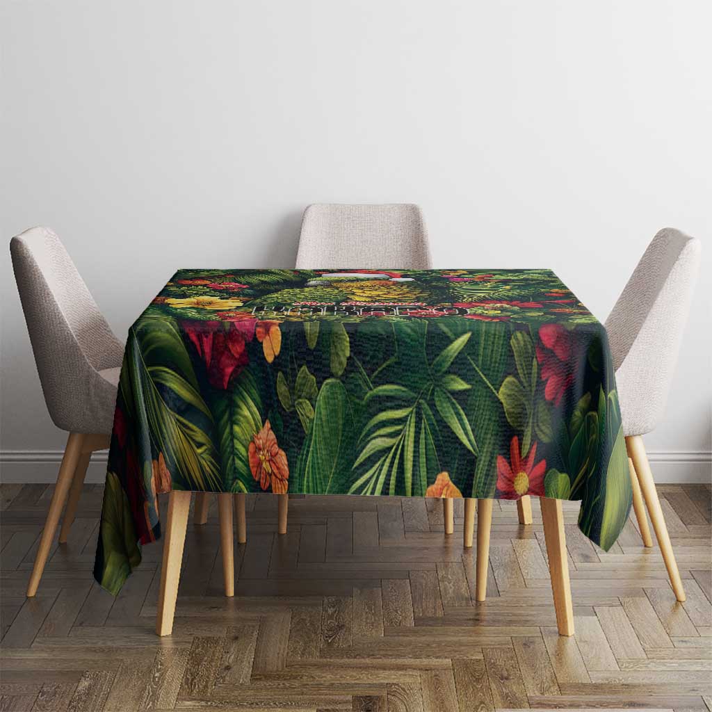 Meri Kirihimete Kakapo Tablecloth New Zealand Christmas with Tropical Vibe LT9 - Polynesian Pride