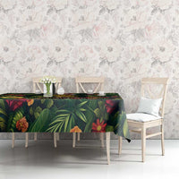 Meri Kirihimete Kakapo Tablecloth New Zealand Christmas with Tropical Vibe LT9 - Polynesian Pride
