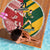 Australia-Tonga Rugby Pacific Custom Beach Blanket The Kangaroos and Mate Ma'a Tonga