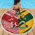 Australia-Tonga Rugby Pacific Custom Beach Blanket The Kangaroos and Mate Ma'a Tonga