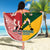 Australia-Tonga Rugby Pacific Custom Beach Blanket The Kangaroos and Mate Ma'a Tonga