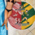 Australia-Tonga Rugby Pacific Custom Beach Blanket The Kangaroos and Mate Ma'a Tonga