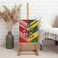 Australia-Tonga Rugby Pacific Custom Canvas Wall Art The Kangaroos and Mate Ma'a Tonga LT9 - Polynesian Pride