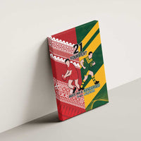Australia-Tonga Rugby Pacific Custom Canvas Wall Art The Kangaroos and Mate Ma'a Tonga LT9 - Polynesian Pride