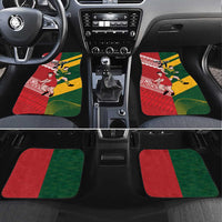 Australia-Tonga Rugby Pacific Custom Car Mats The Kangaroos and Mate Ma'a Tonga LT9 Set 4pcs Red-Green - Polynesian Pride