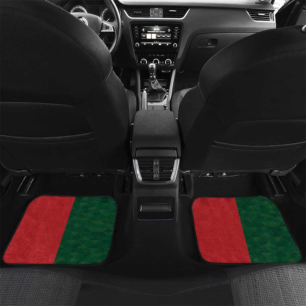 Australia-Tonga Rugby Pacific Custom Car Mats The Kangaroos and Mate Ma'a Tonga LT9 Set 2pcs - Back Red-Green - Polynesian Pride