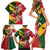 Australia-Tonga Rugby Pacific Custom Family Matching Short Sleeve Bodycon Dress and Hawaiian Shirt The Kangaroos and Mate Ma'a Tonga