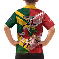 Australia-Tonga Rugby Pacific Custom Hawaiian Shirt The Kangaroos and Mate Ma'a Tonga LT9 - Polynesian Pride