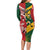 Australia-Tonga Rugby Pacific Custom Long Sleeve Bodycon Dress The Kangaroos and Mate Ma'a Tonga