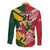 Australia-Tonga Rugby Pacific Custom Long Sleeve Button Shirt The Kangaroos and Mate Ma'a Tonga