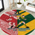 Australia-Tonga Rugby Pacific Custom Round Carpet The Kangaroos and Mate Ma'a Tonga