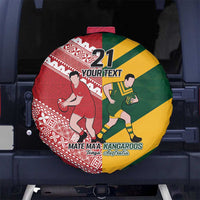 Australia-Tonga Rugby Pacific Custom Spare Tire Cover The Kangaroos and Mate Ma'a Tonga LT9 - Polynesian Pride