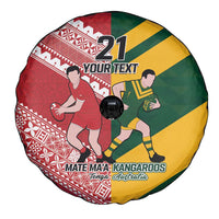Australia-Tonga Rugby Pacific Custom Spare Tire Cover The Kangaroos and Mate Ma'a Tonga LT9 - Polynesian Pride