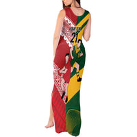Australia-Tonga Rugby Pacific Custom Tank Maxi Dress The Kangaroos and Mate Ma'a Tonga LT9 - Polynesian Pride