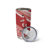 Australia-Tonga Rugby Pacific Custom Tumbler Cup The Kangaroos and Mate Ma'a Tonga LT9 - Polynesian Pride