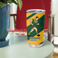 Australia-Tonga Rugby Pacific Custom Tumbler Cup The Kangaroos and Mate Ma'a Tonga LT9 - Polynesian Pride