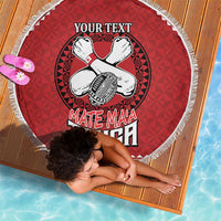 Tonga Rugby XIII Custom Beach Blanket Mate Ma'a Tonga with Ngatu Pattern LT9 - Polynesian Pride