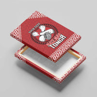 Tonga Rugby XIII Custom Canvas Wall Art Mate Ma'a Tonga with Ngatu Pattern LT9 - Polynesian Pride
