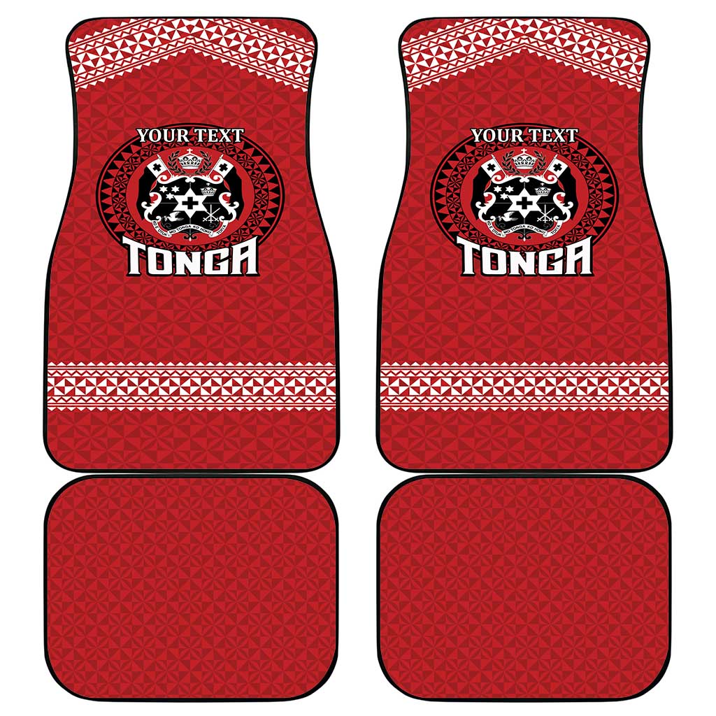 Tonga Rugby XIII Custom Car Mats Mate Ma'a Tonga with Ngatu Pattern LT9 - Polynesian Pride
