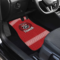Tonga Rugby XIII Custom Car Mats Mate Ma'a Tonga with Ngatu Pattern LT9 - Polynesian Pride