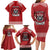 Tonga Rugby XIII Custom Family Matching Long Sleeve Bodycon Dress and Hawaiian Shirt Mate Ma'a Tonga with Ngatu Pattern