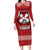 Tonga Rugby XIII Custom Family Matching Long Sleeve Bodycon Dress and Hawaiian Shirt Mate Ma'a Tonga with Ngatu Pattern