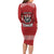 Tonga Rugby XIII Custom Family Matching Long Sleeve Bodycon Dress and Hawaiian Shirt Mate Ma'a Tonga with Ngatu Pattern