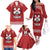 Tonga Rugby XIII Custom Family Matching Off The Shoulder Long Sleeve Dress and Hawaiian Shirt Mate Ma'a Tonga with Ngatu Pattern